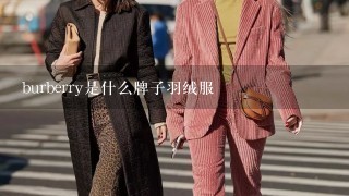 burberry是什么牌子羽绒服