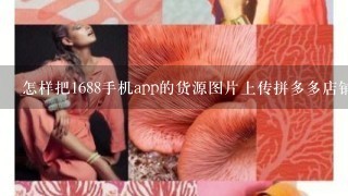 怎样把1688手机app的货源图片上传拼多多店铺？