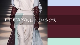 BURBERRY的鞋子这双多少钱